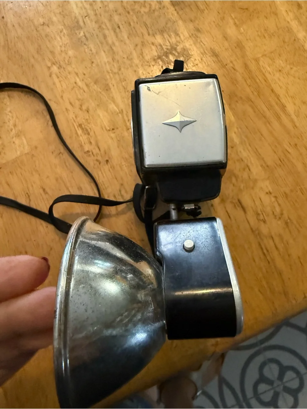 Starflex Vintage Twin-Lens Flash Camera body Black and Silver retro decor prop